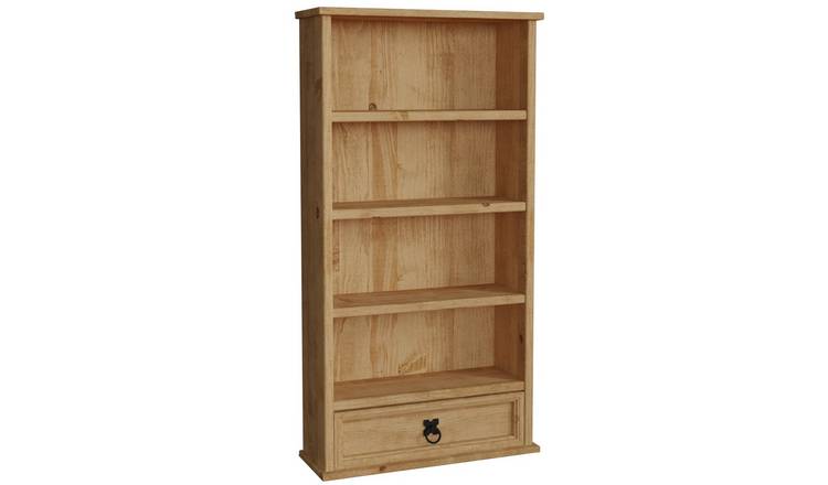 Vida Designs Corona 1 Drawer DVD Rack - Pine
