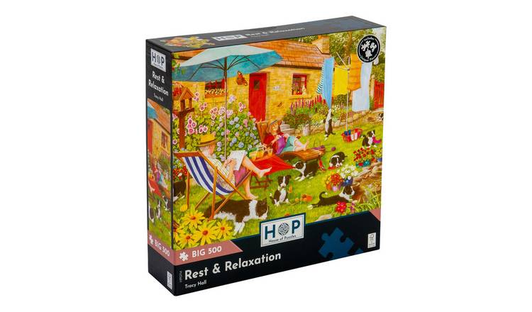 The House of Puzzles Rest & Relaxation BIG 500 Piece Jigsaw Puzzle