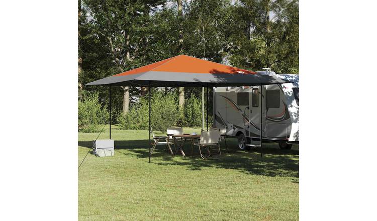 Walplus 395 x 395 x 251 cm Manual Fabric Canopy Tent - Orange
