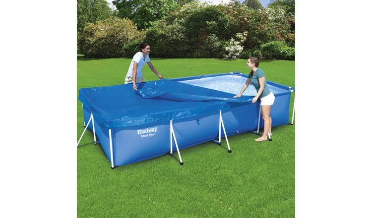 Walplus for 81 cm Pools Polyethylene Pool Cover - Blue - 400 x 211 cm