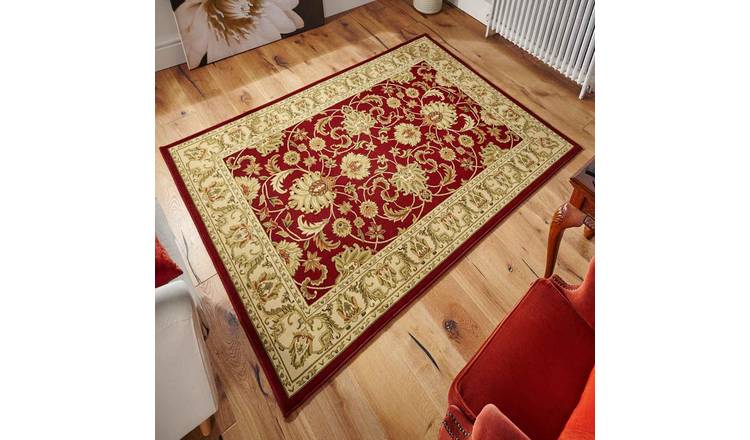 Mega Flooring Red Traditional Bordered Runner - 68 x 235cm