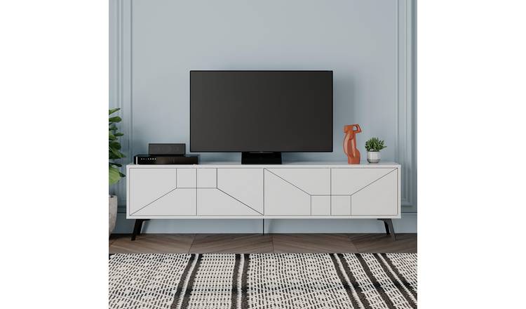 Decortie Dune Particleboard TV Unit - White