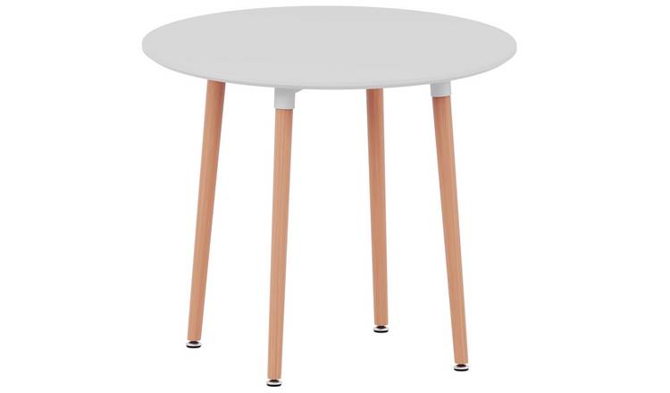 Vida Designs Batley 4 Seater Round Dining Table - White