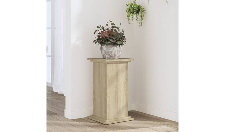 Walplus Engineered Wood Plant Stand - Sonoma Oak - 33 x 33 x 60 cm