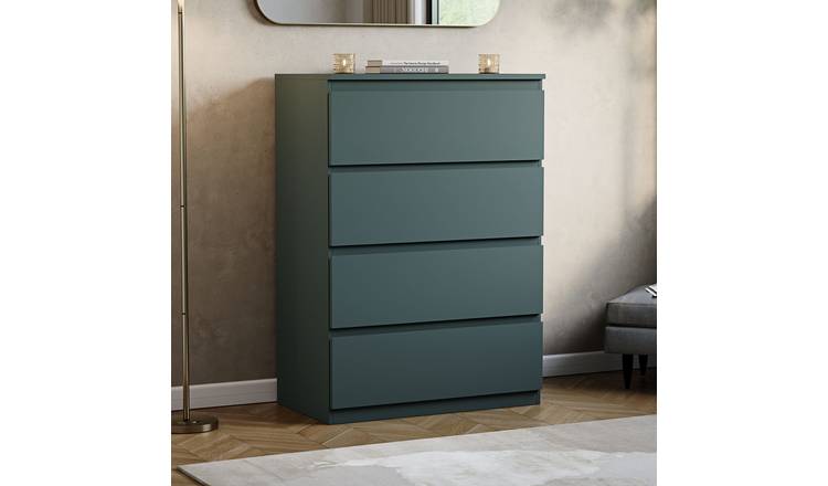 Vida Designs Denver 4 Drawer Chest - Green
