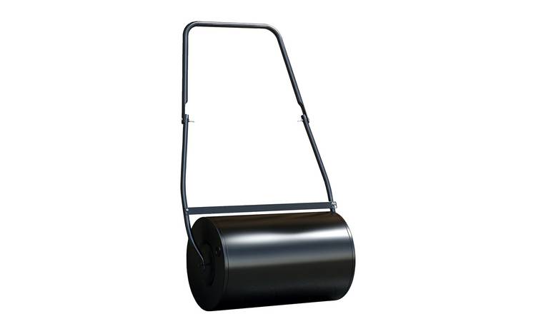 DURHAND 38L Garden Lawn Roller for Grass Seeding - Black
