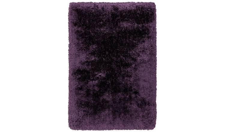 Mega Flooring Purple Shaggy Plain Rug - 160 x 230cm