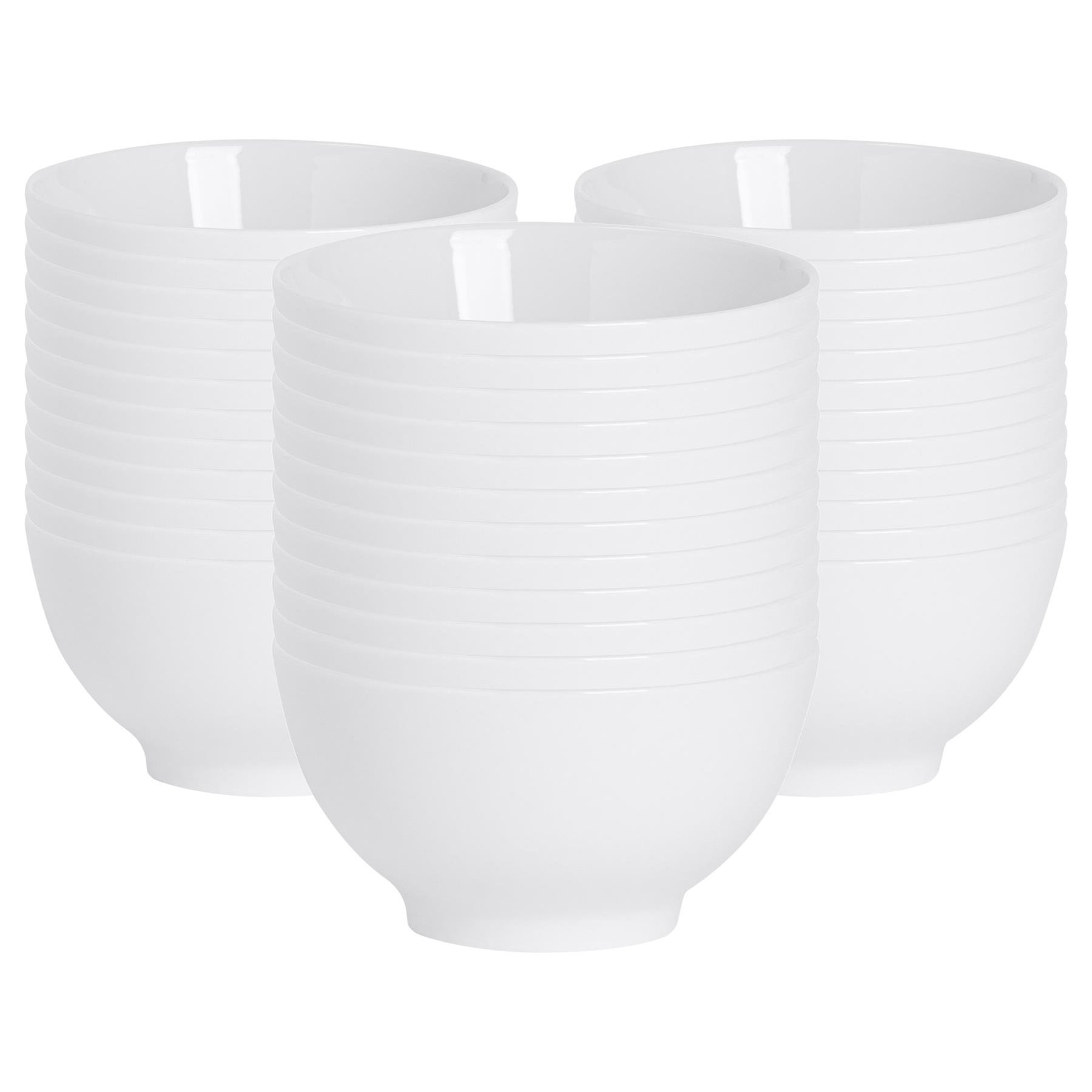Argon Tableware Classic White Rice Bowls - Pack of 36 - Image 1