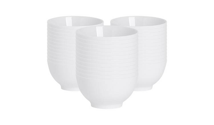 Argon Tableware Classic White Rice Bowls - Pack of 36