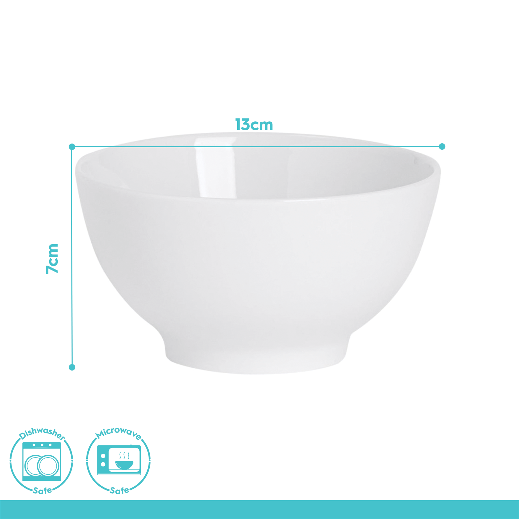 Argon Tableware Classic White Rice Bowls - Pack of 36 - Image 4