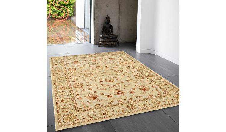 Mega Flooring Beige Traditional Floral Rug - 200 x 300cm