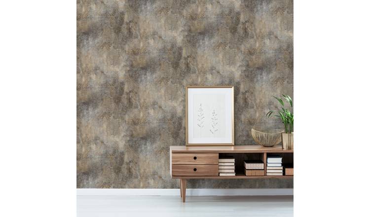 Grandeco Paul Moneypenny Castello Plaster Patina Wallpaper - Neutral