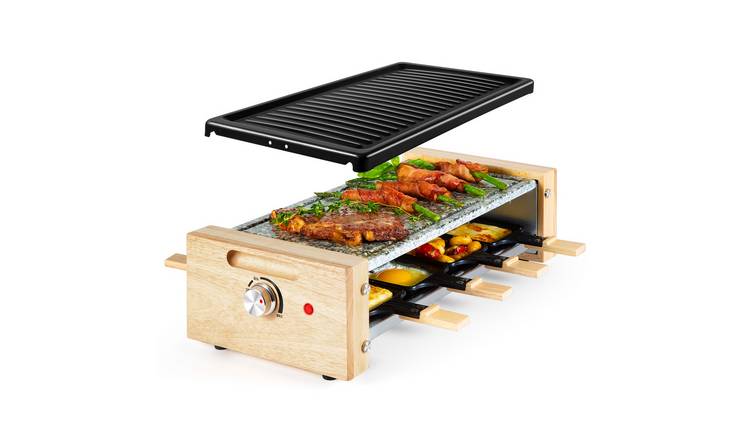 VonShef 1200W 8 Person Non-Stick Raclette Grill - Electric