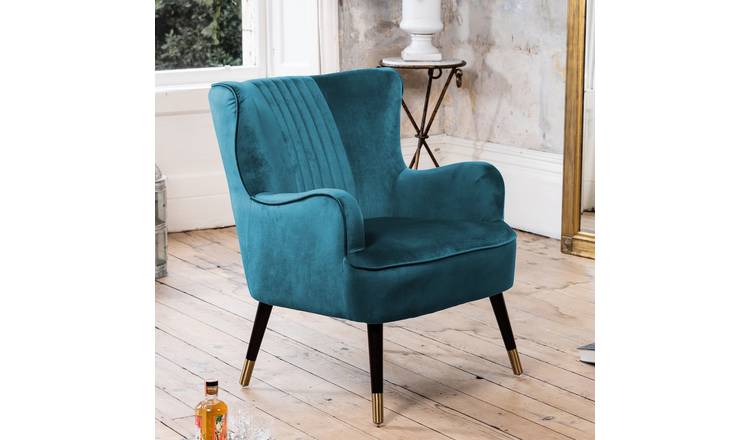 Artemis Home Madison Velvet Fabric Accent Chair - Teal