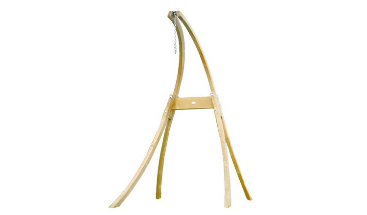 Amazonas Atlas Weather-Resistant Wooden Hammock Chair Stand – Natural