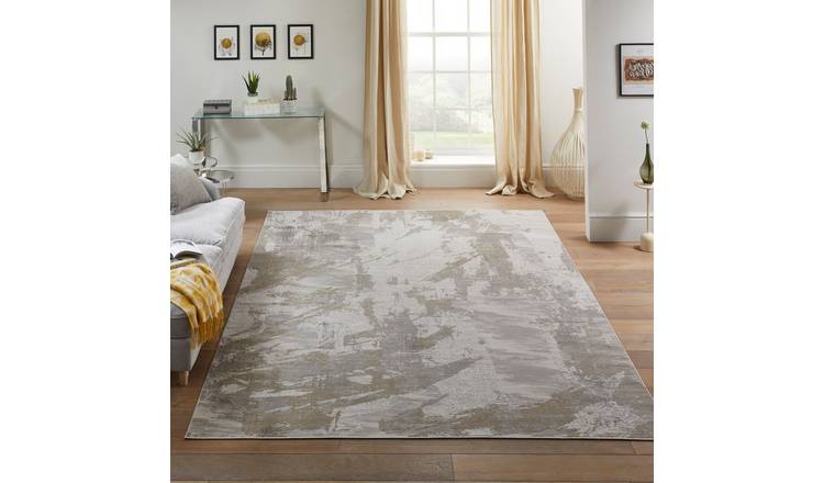 Mega Flooring Grey Modern Abstract Rug - 300 x 400cm