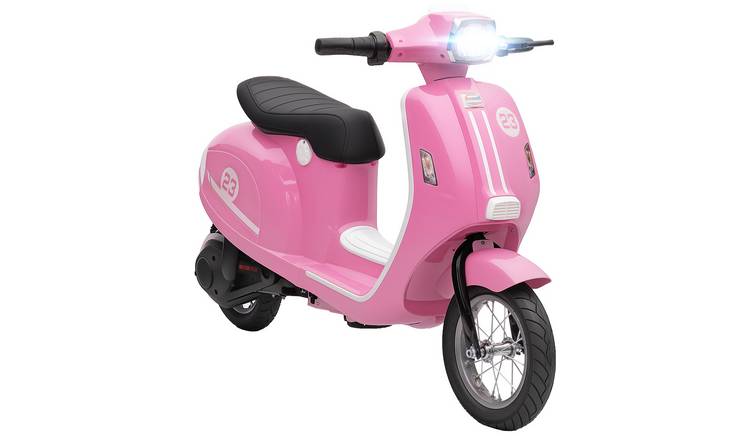AIYAPLAY 24V Ages 8 to 12 LED Kids Electric Ride on Motorbike – Pink