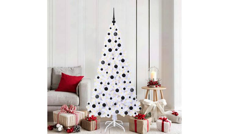 Walplus 300 LED Lights Artificial Christmas Tree 95 cm Wide - White - 180 cm