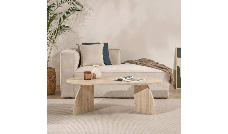 Decortie Meli̇na Particleboard Coffee Table - Stone