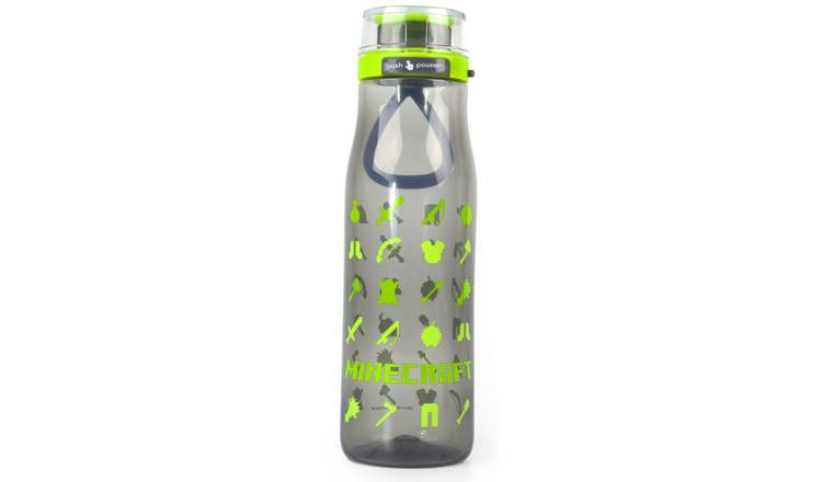 Minecraft Icons Kids Boys Kiona Bottle - Black