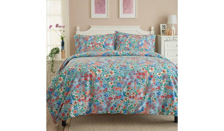 Deyongs Floral Mosaic Floral Printed Duvet Set - King