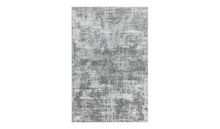 Mega Flooring Grey Modern Abstract Rug - 80 x 150cm