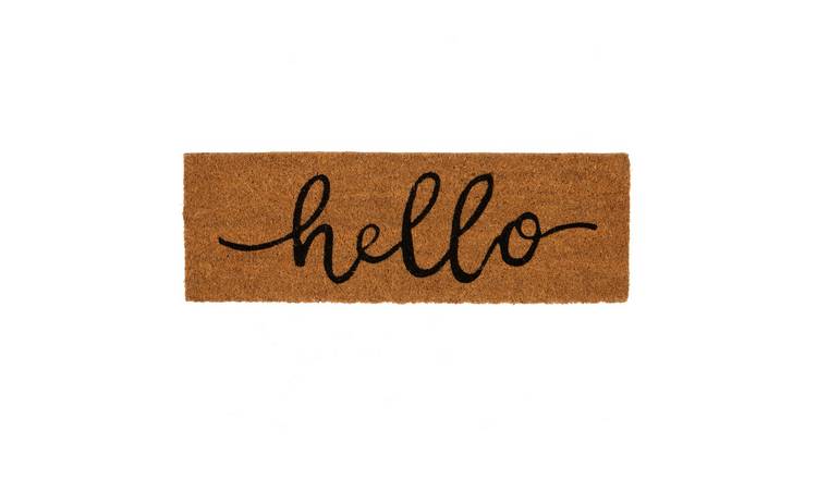 Nicola Spring Coir Step Mat - Hello