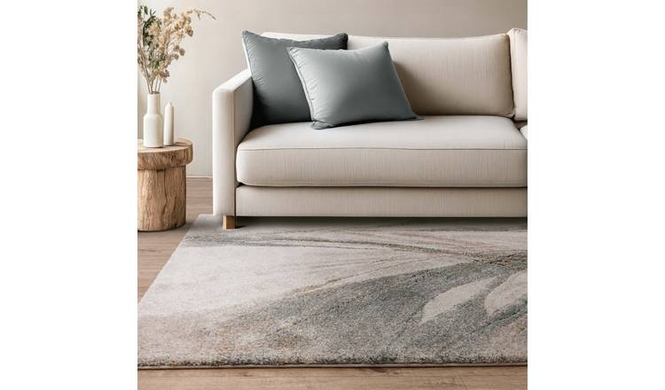 Mega Flooring Beige Modern Abstract Rug - 80 x 150cm