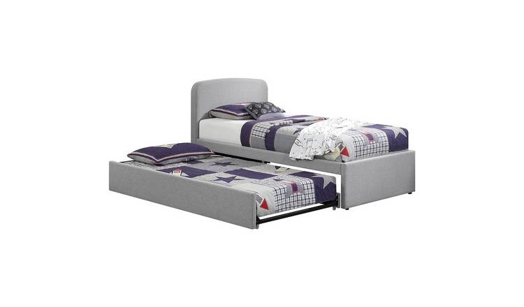 Home Treats Single 3ft Trundle Bed Frame  - Grey
