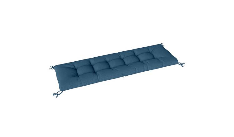Outsunny Outdoor Sun Lounger Cushions with Memory Foam - Blue