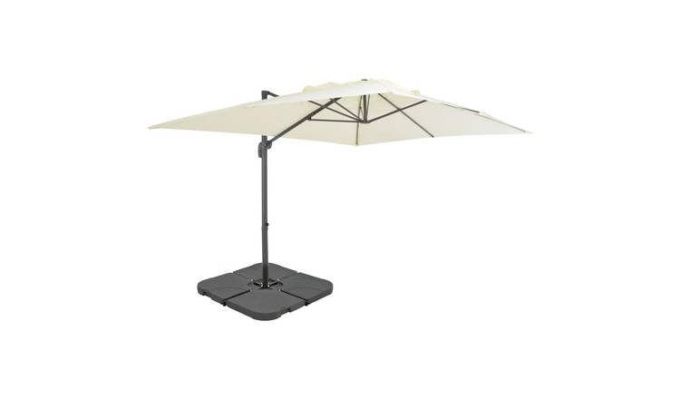 Walplus Garden Parasol - Sand - 400 x 300 x 268 cm