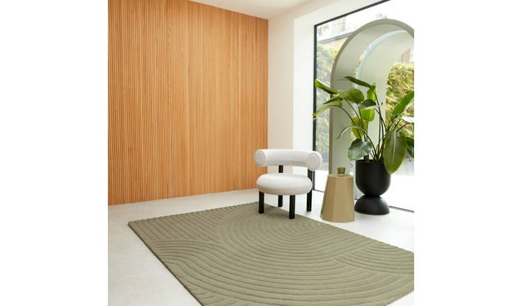 Mega Flooring Green Handmade Geometric Rug - 160 x 230cm