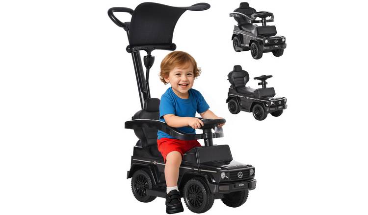 HOMCOM 3 in 1 G350 Licensed Horn Steering Kids Sliding Car - Black