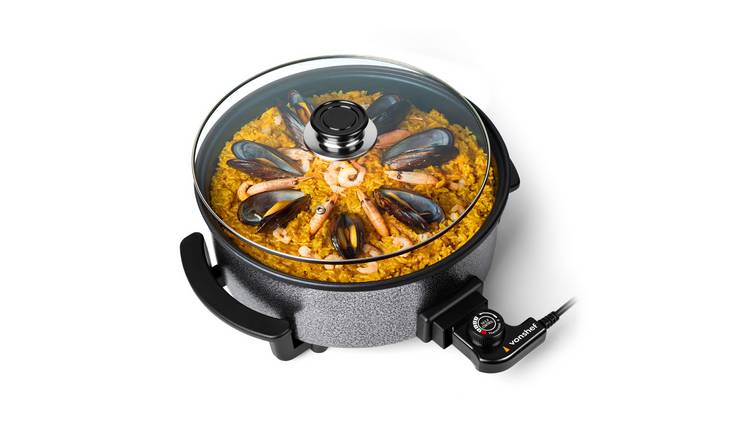 VonShef 6L 30cm Non-Stick Electric Frying Pan - Round