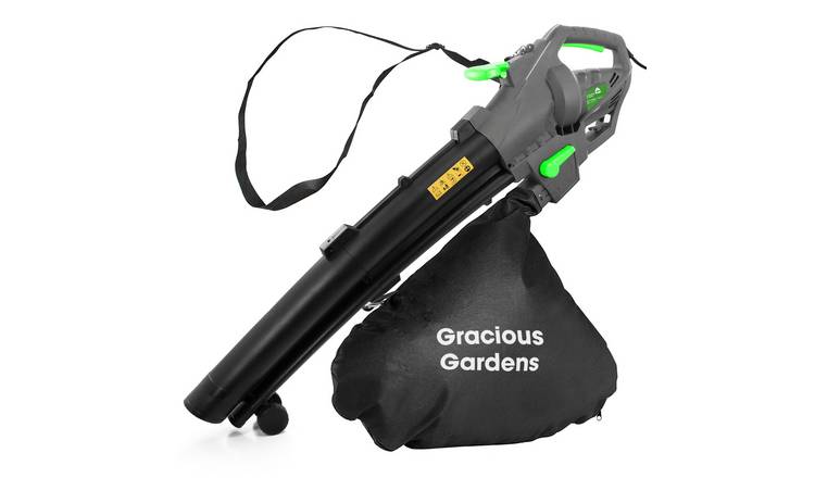 Gracious Gardens 3000W Garden Blower Vacuum with Collection Bag