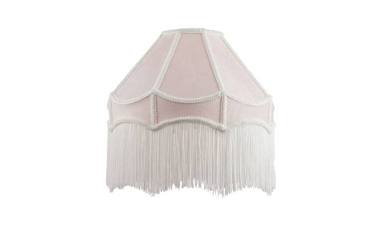Happy Homewares Victorian Empire in Soft Pink with Tassels Lampshade - 40cm