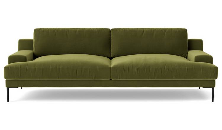 Habitat green velvet deals sofa