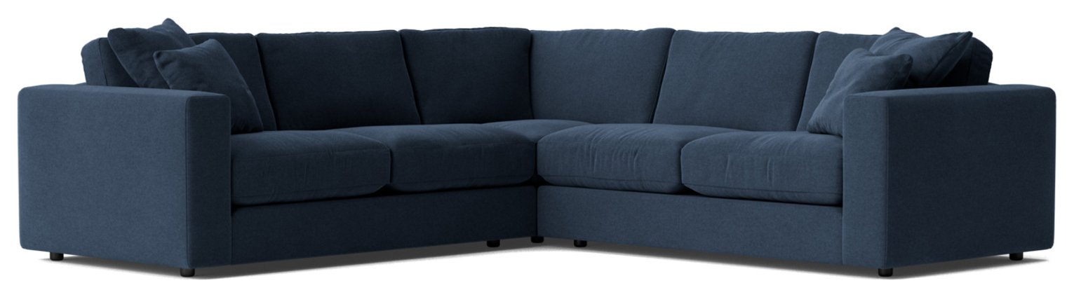 Swoon Althaea Fabric 5 Seater Corner Sofa - Indigo Blue