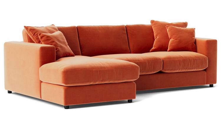 Orange on sale sofa argos