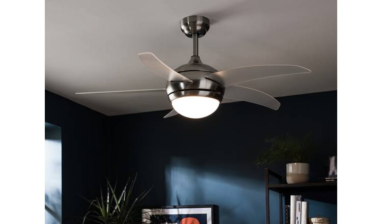 Argos Home Anders Wooden 3 Arm Ceiling Fan With Remote Control