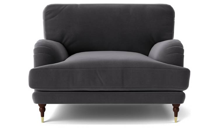 Dark grey cuddle deals chair