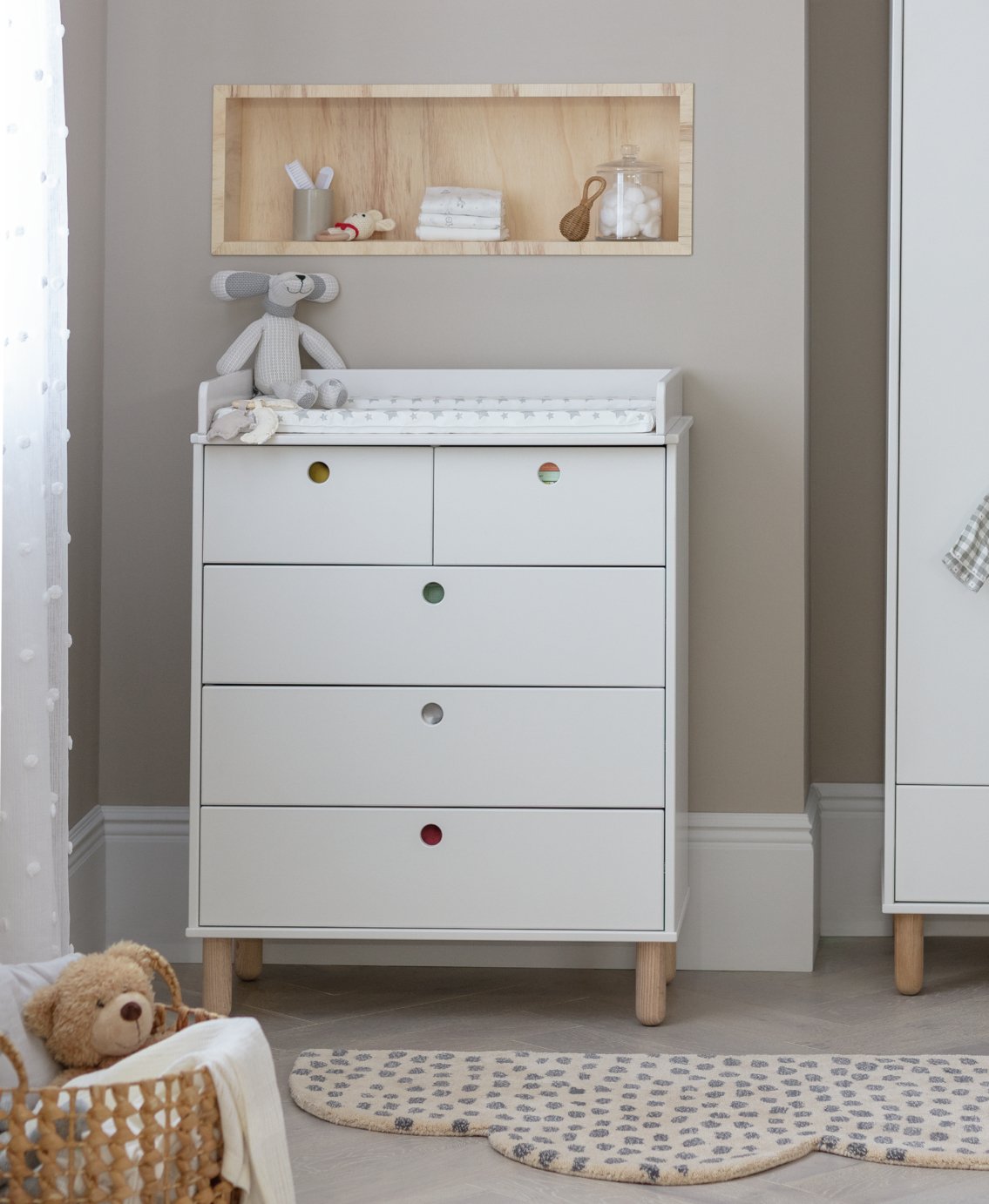 Habitat Eden 3 2 Chest Nursery Drawer & Changer Top -White