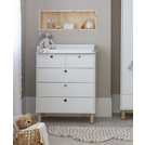 Buy Habitat Eden 5 Drawer Chest Changer Top White Kids chest of drawers Argos