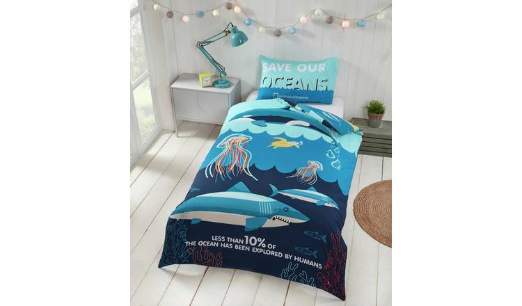 Buy National Geographic Ocean Bedding Set Single Kids Duvet