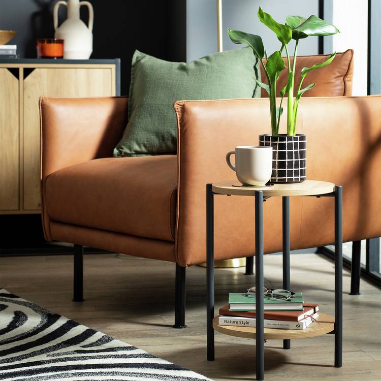 Habitat Loft Living Side Table - Oak 0