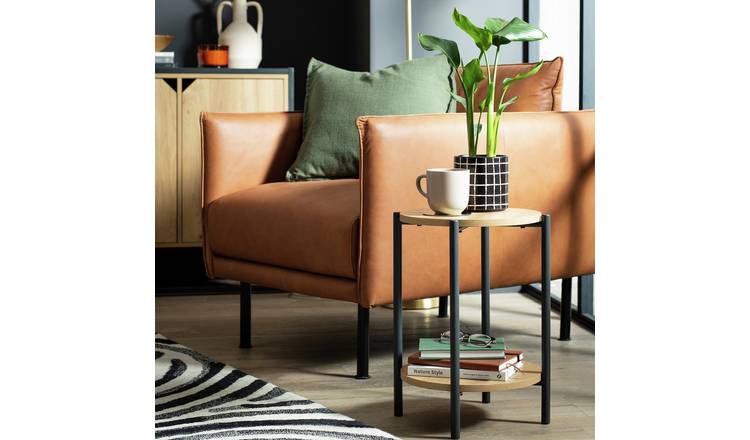 Argos home palm on sale luxe occasional table