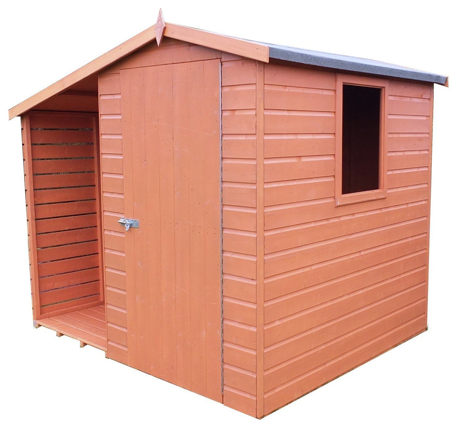 Shire Shiplap Shed and Log Store - 7x6