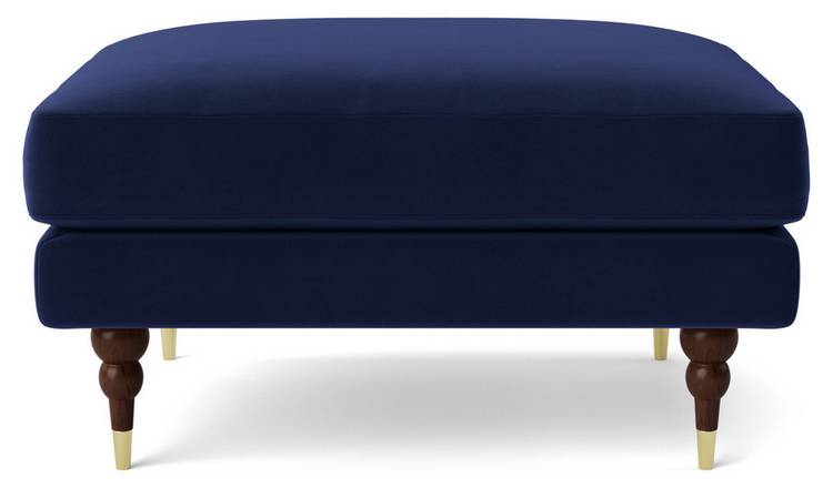 Baby store blue ottoman