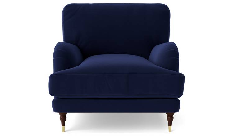 Argos blue 2025 velvet chair