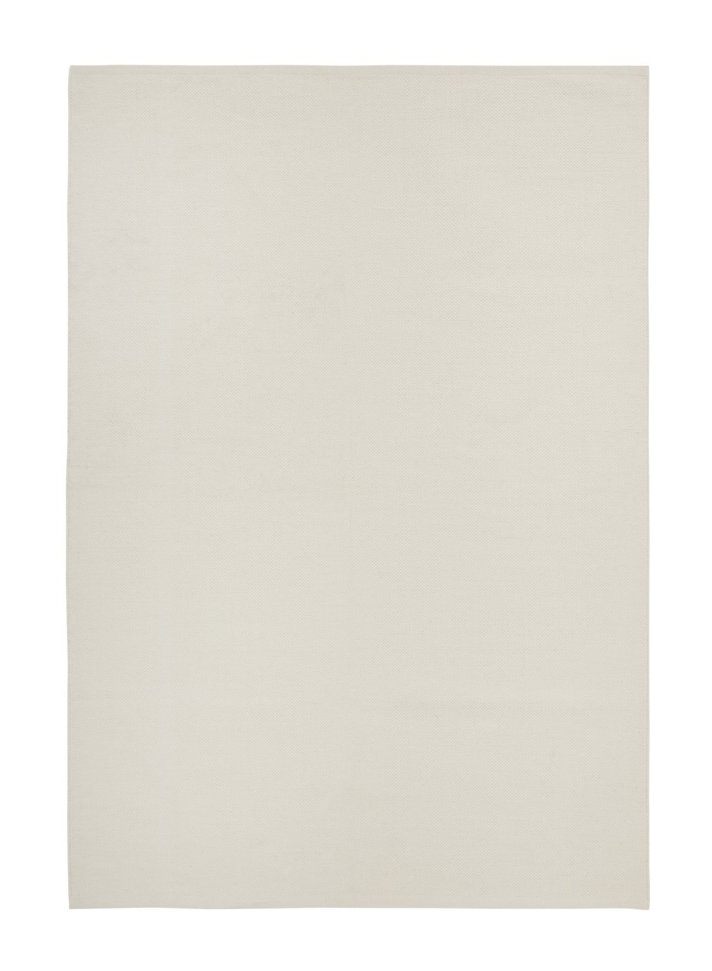 Argos Home Plain Cotton Flatweave Rug - 60x90cm - Cream 